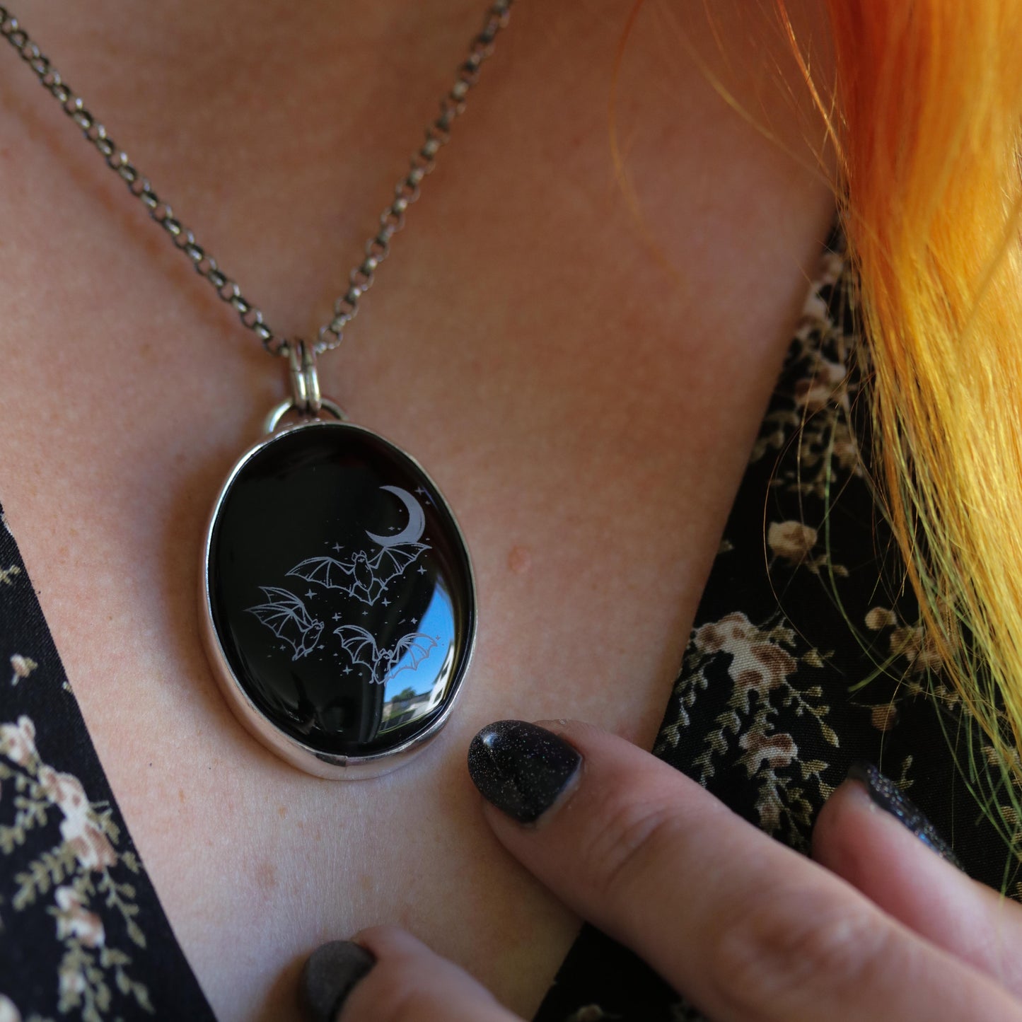 Night Queen - Onyx pendant