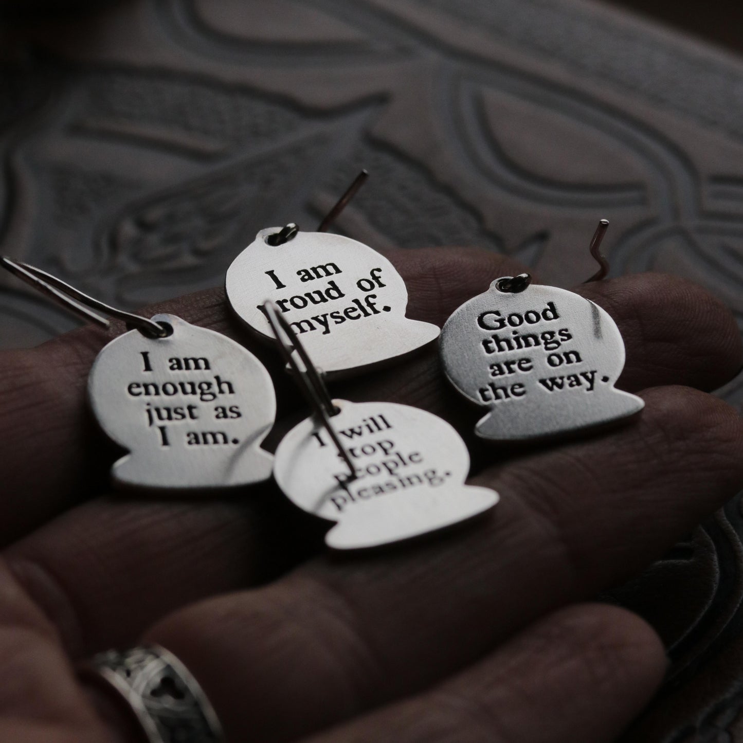 Affirmation earrings