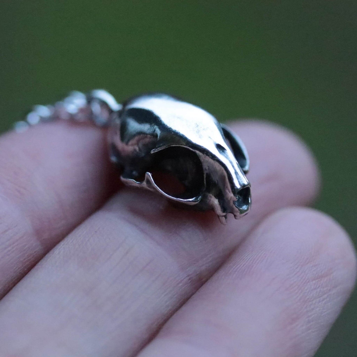 Freyja's Shadow - Cat skull Pendant