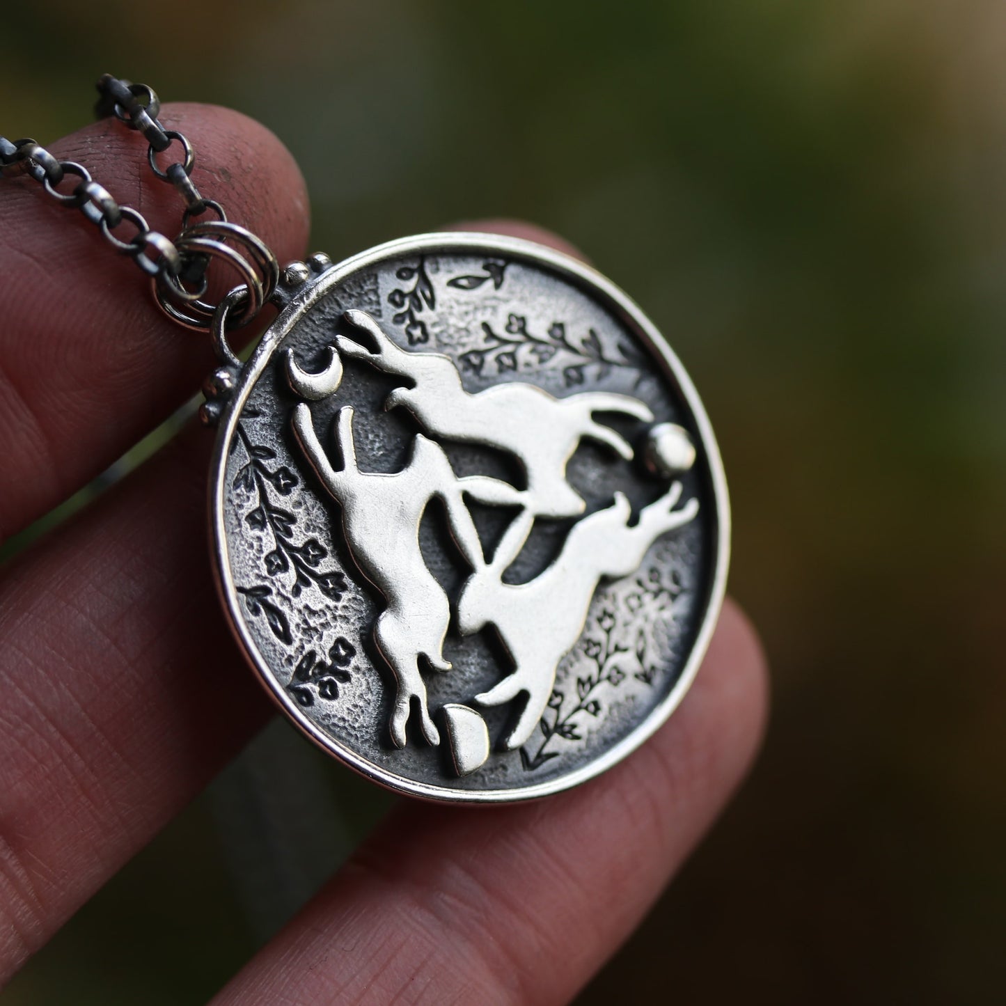 Triple Hare Pendant