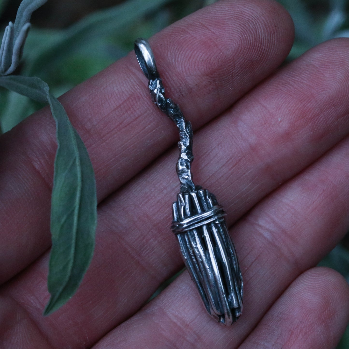 Witches Besom Necklace - Broomstick Pendant
