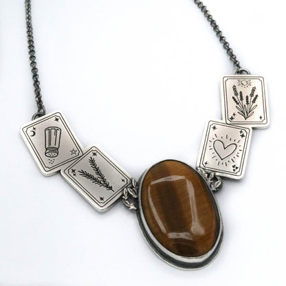 Practical Magic tigers eye necklace - MADE TO ORDER