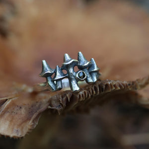 Shroom-scape ring - size UK U, US 10.5
