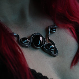The Shadow Serpent - Black Onyx pendant