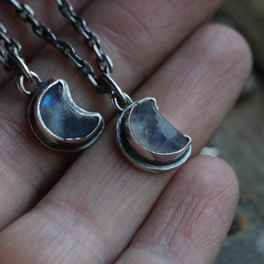 Moonstone crescent pendant (mini)