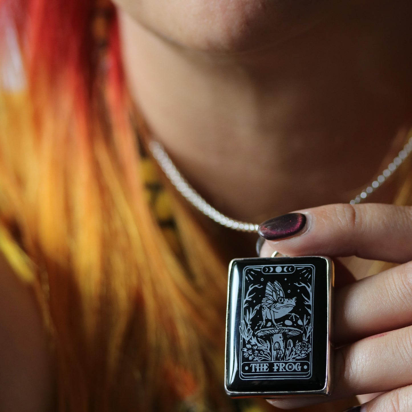 Frog Queen - Onyx pendant