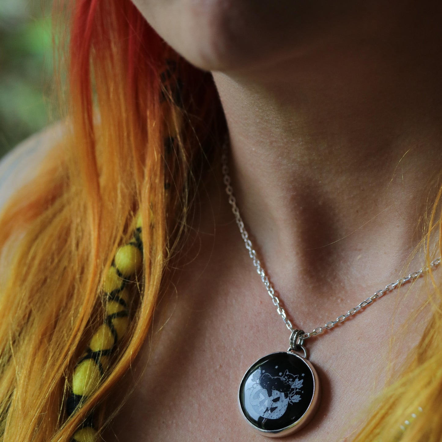 Pumpkin Queen - Onyx pendant