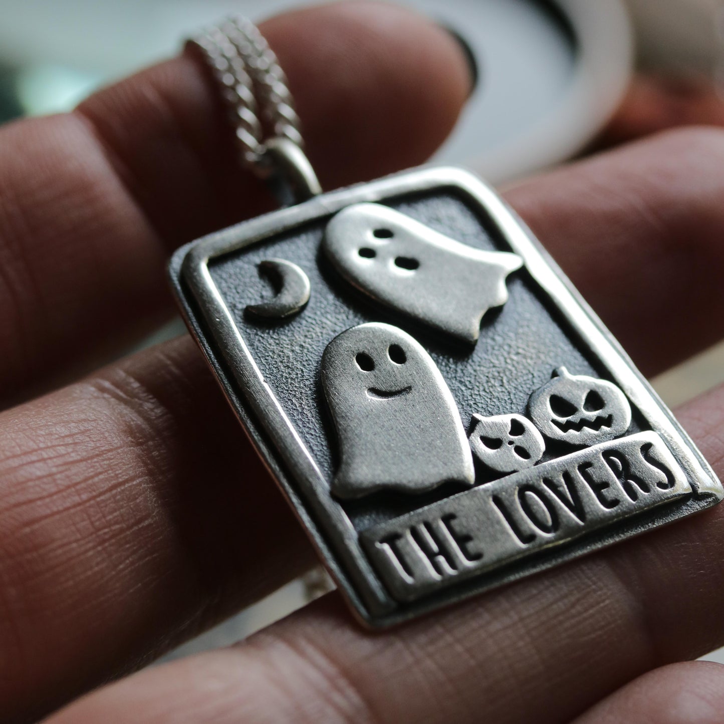 The Lovers - Ghost pendant
