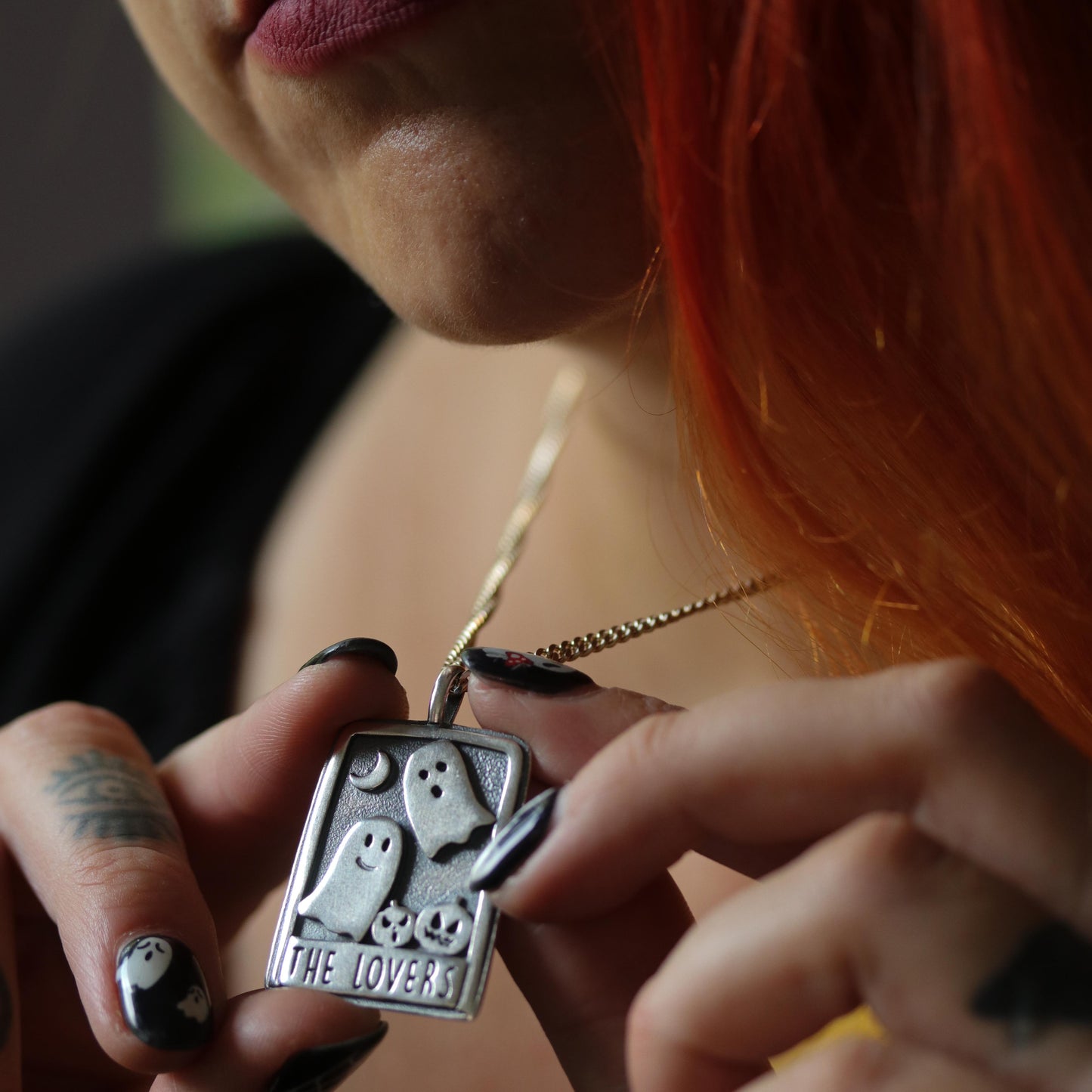 The Lovers - Ghost pendant