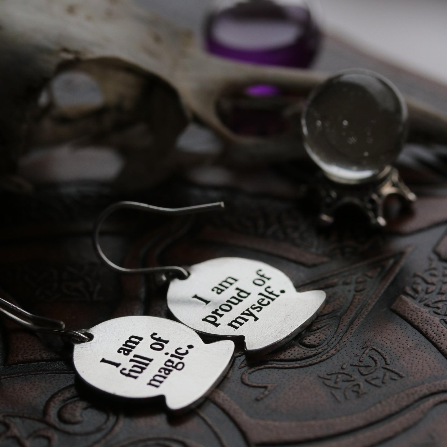 Affirmation earrings