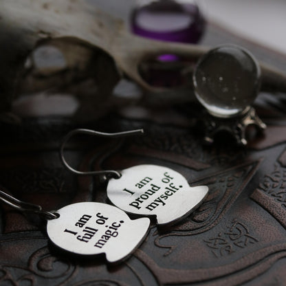 Affirmation earrings