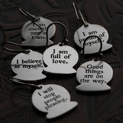 Affirmation earrings