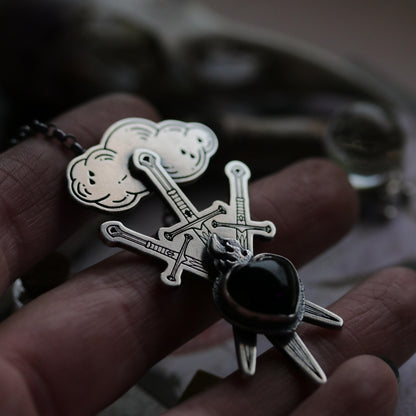 Three of Swords necklace