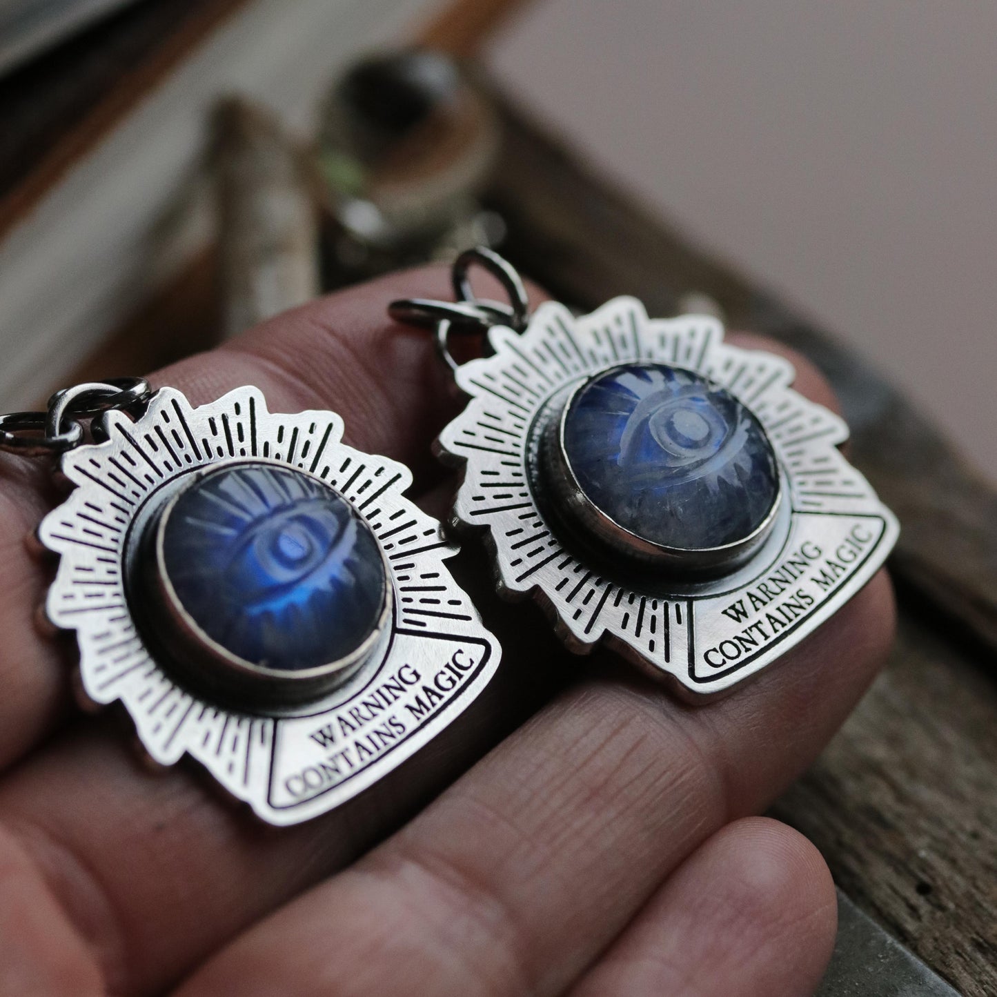 Moonstone Crystal Ball Pendant