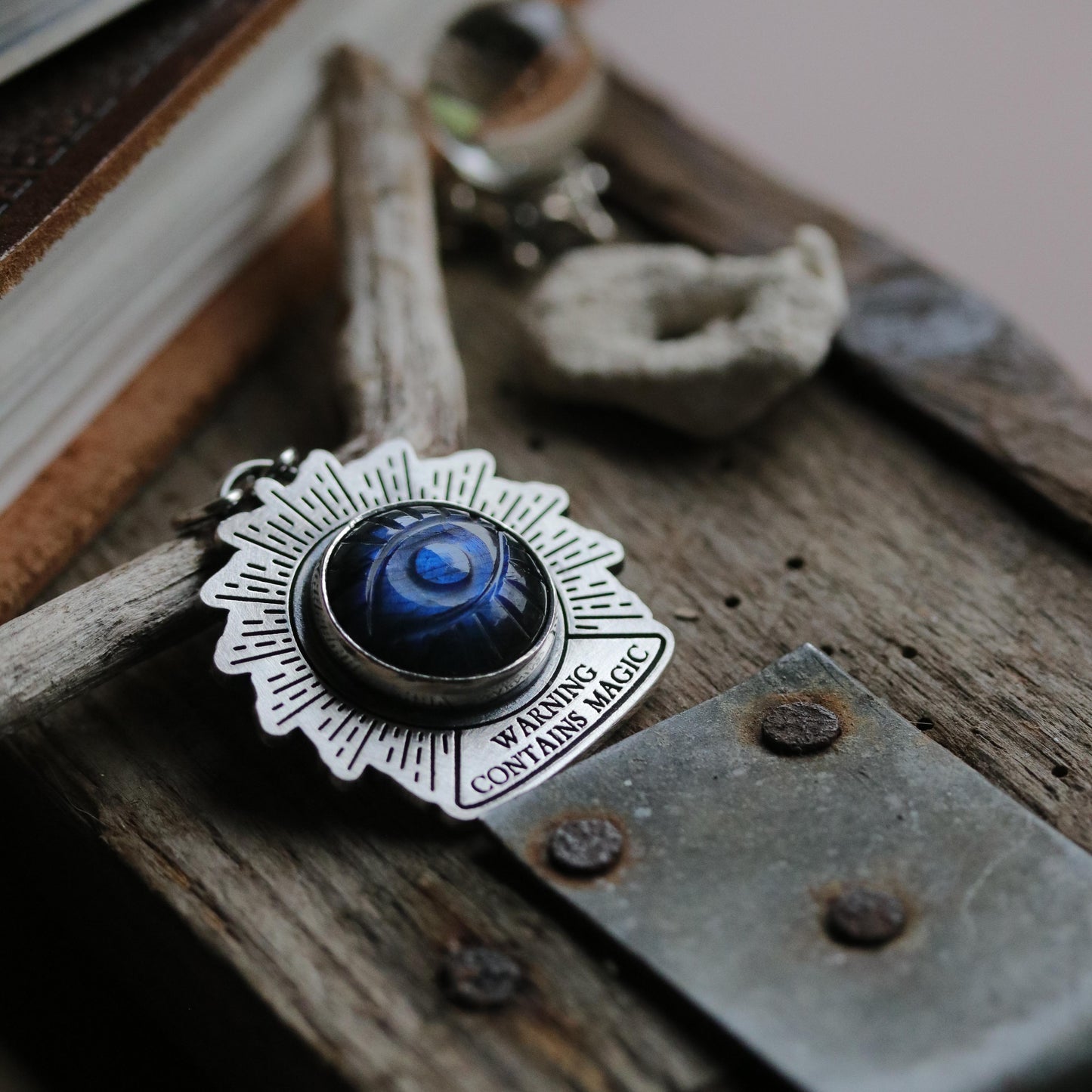 Labradorite Crystal Ball Pendant