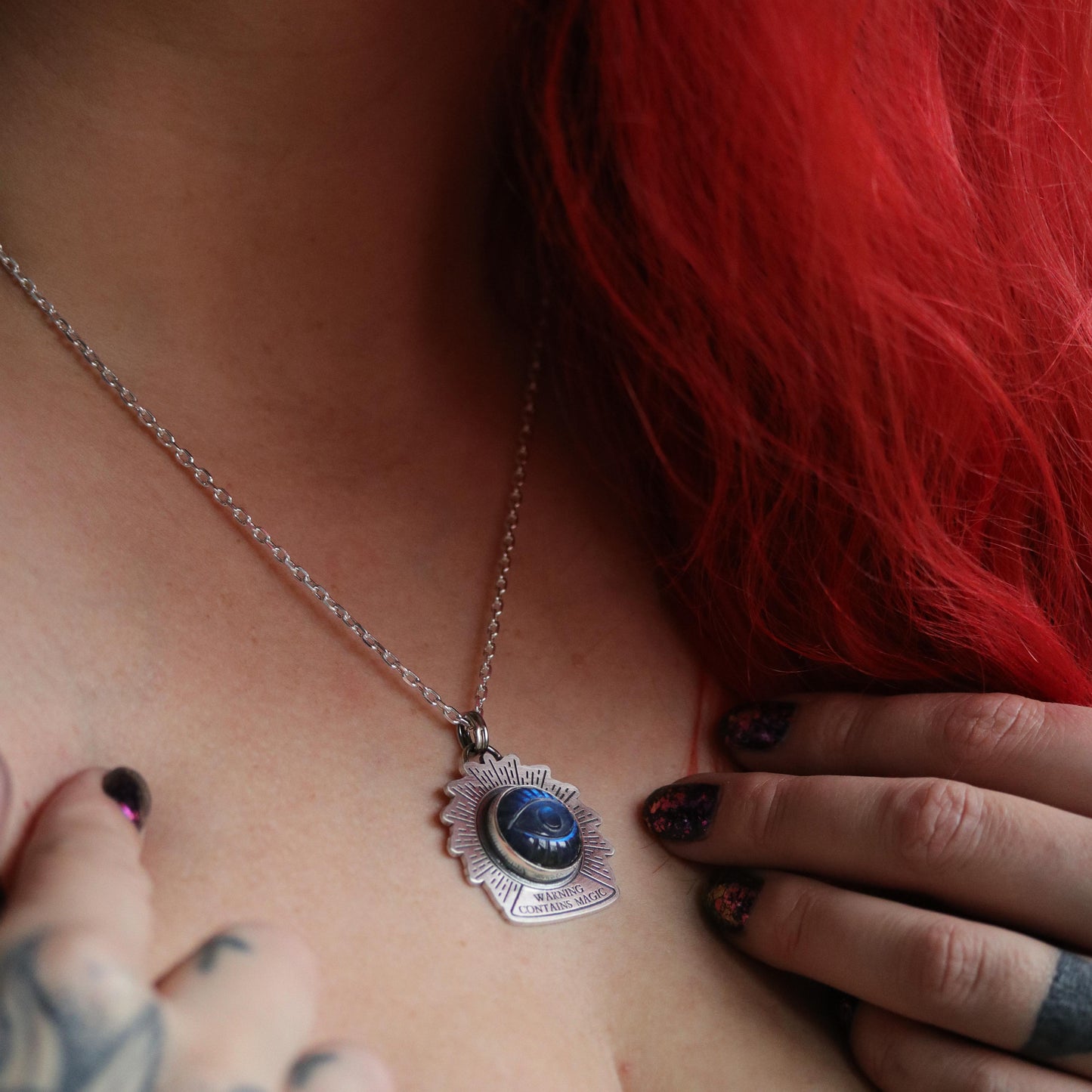 Labradorite Crystal Ball Pendant