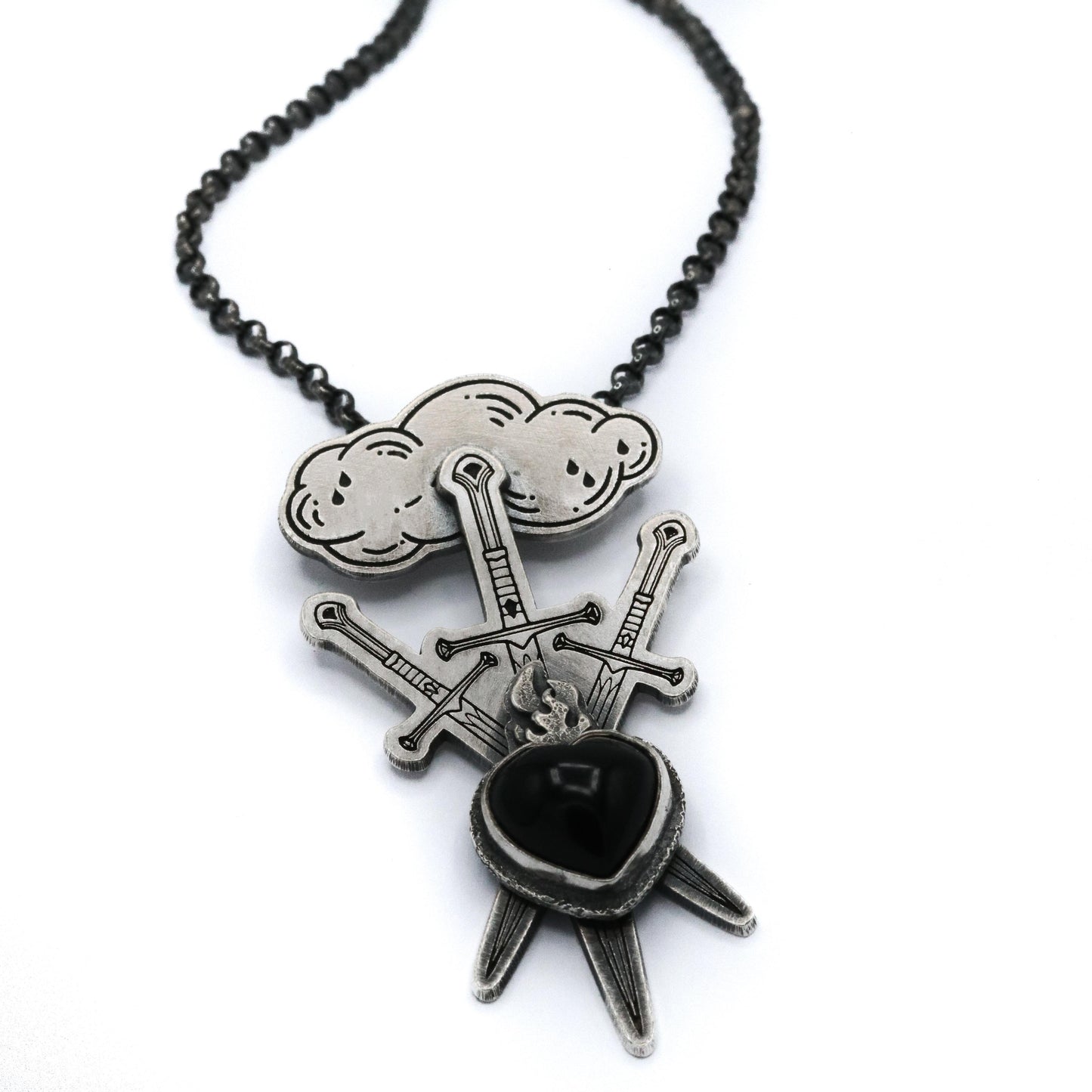 Three of Swords necklace