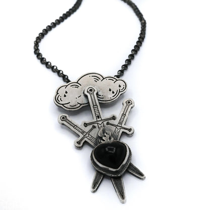 Three of Swords necklace