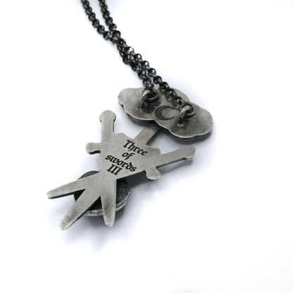 Three of Swords necklace