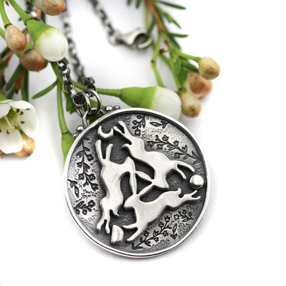Triple Hare Pendant