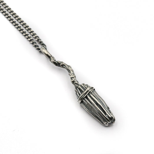 Witches Besom Necklace - Broomstick Pendant